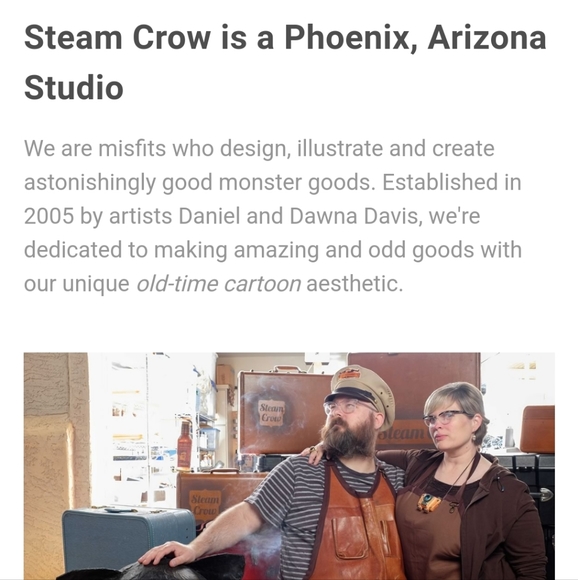 NWT Steam Crow Ghost Writer Illustrated Graphic Art Print 12"x18" - Picture 9 of 9